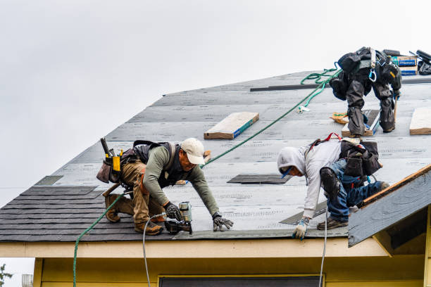 Professional Gutter Installation technician working in Mekinock, ND